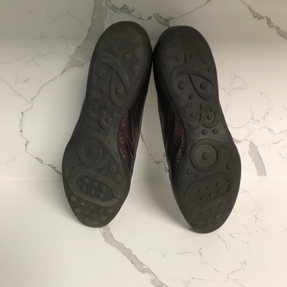 Easy Spirit E360 Burgundy Leather Metallic Snakeskin Loafers US 6.5 M - Picture 9 of 9